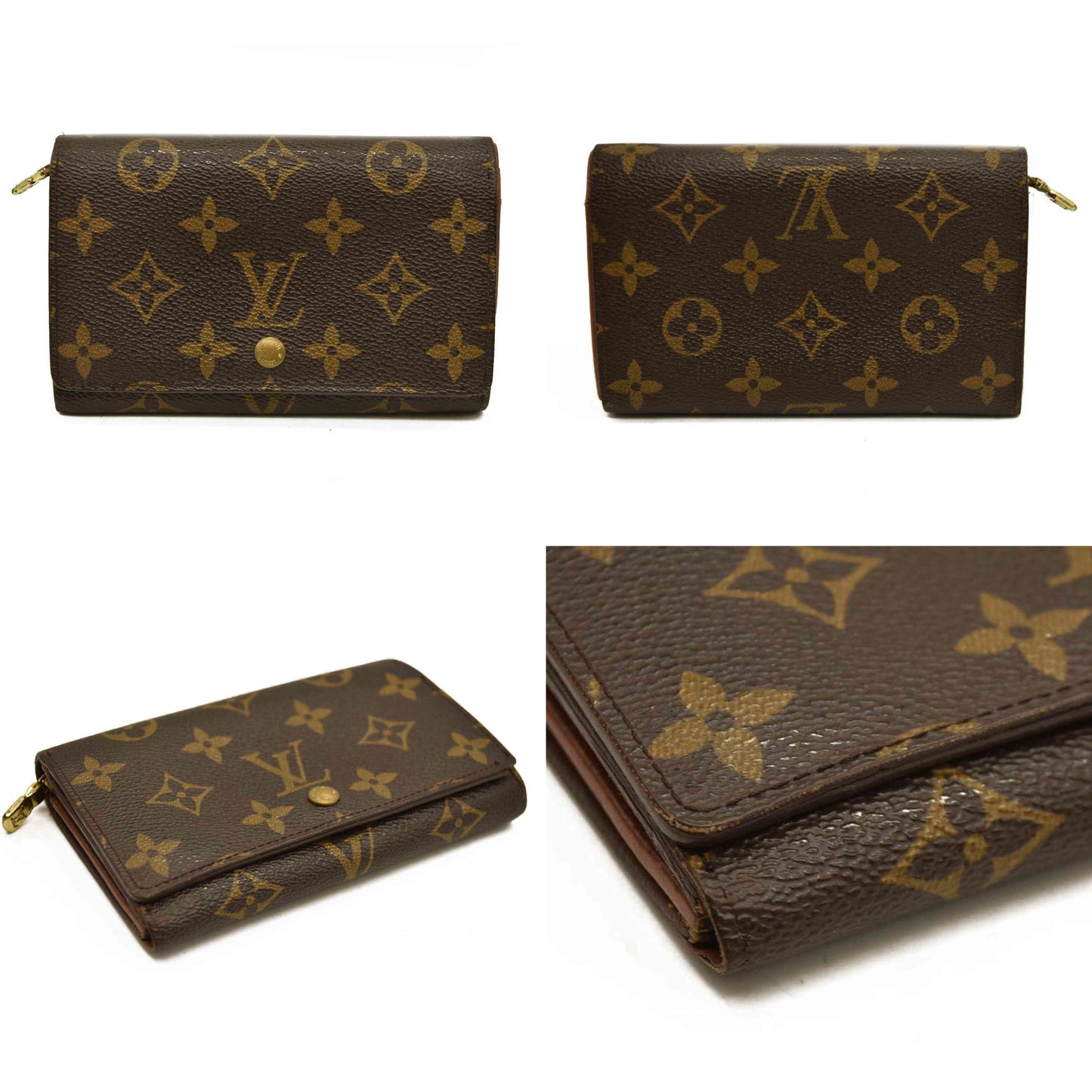 Louis Vuitton  Monogram Porte-Monnaie Billets Tresor Wallet MI0926