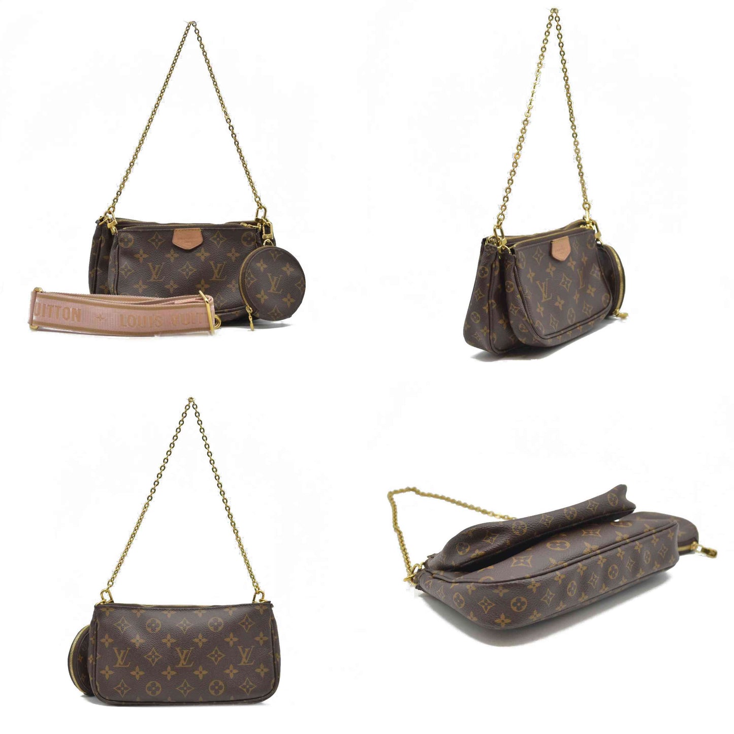 Louis Vuitton  Monogram Multi Pochette Accessories Rose Clair TN3220