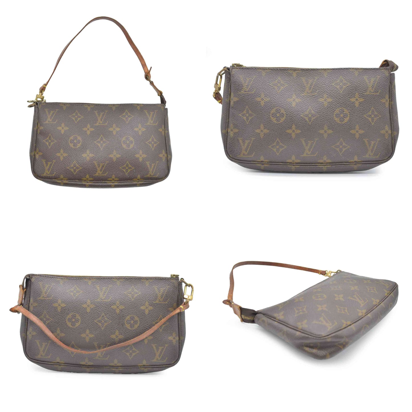 Louis Vuitton LV Accessories Pouch Pochette Accessoires Brown Monogram VI0011