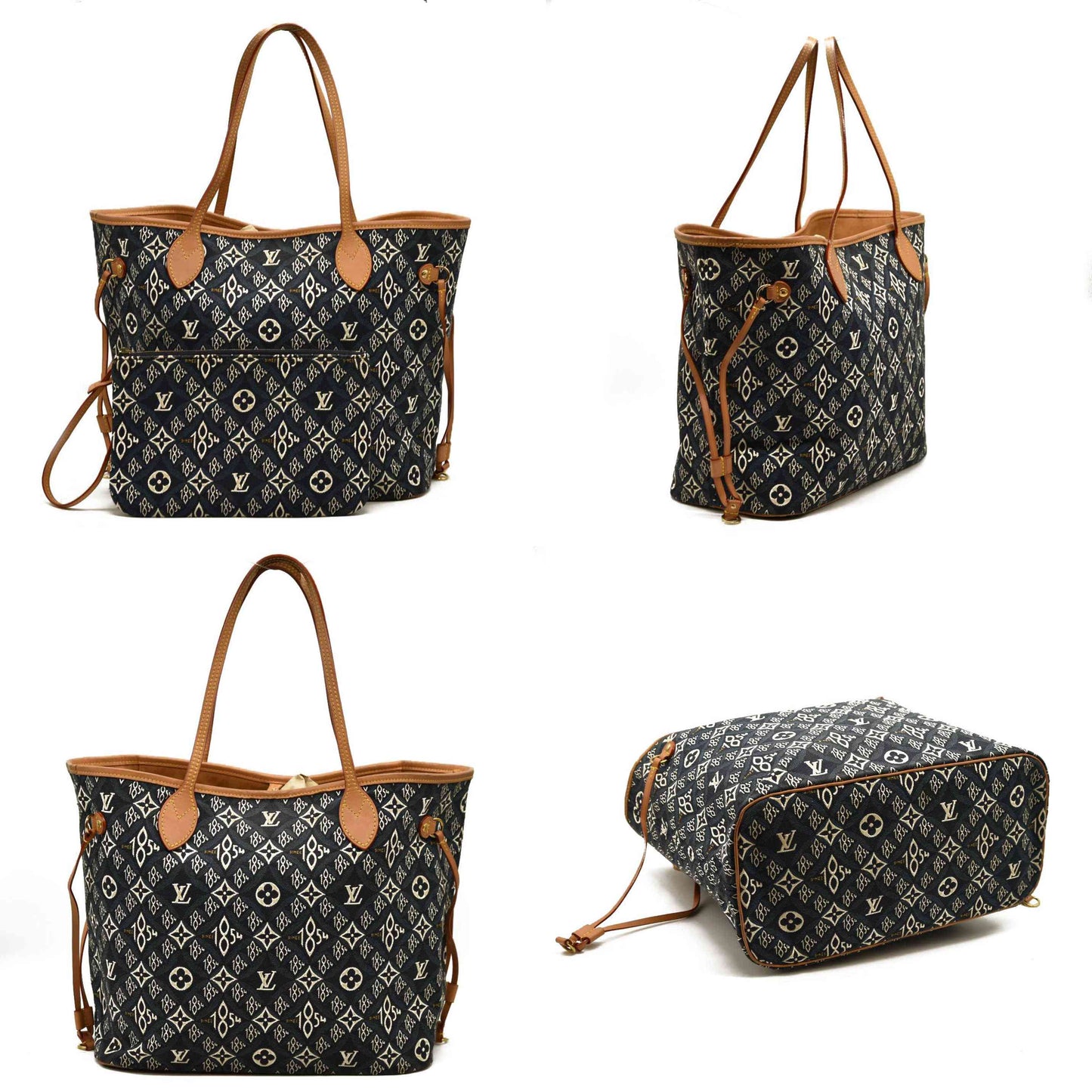 Louis Vuitton  Jacquard Since 1854 Neverfull MM Blue