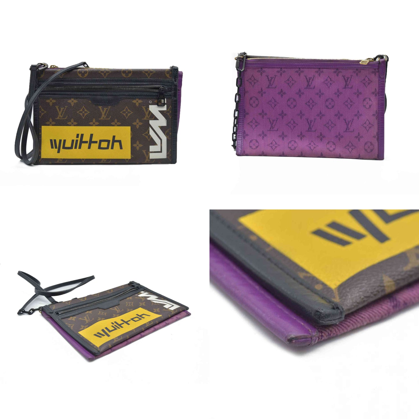 Louis Vuitton  Monogram Double Flat Messenger Marron