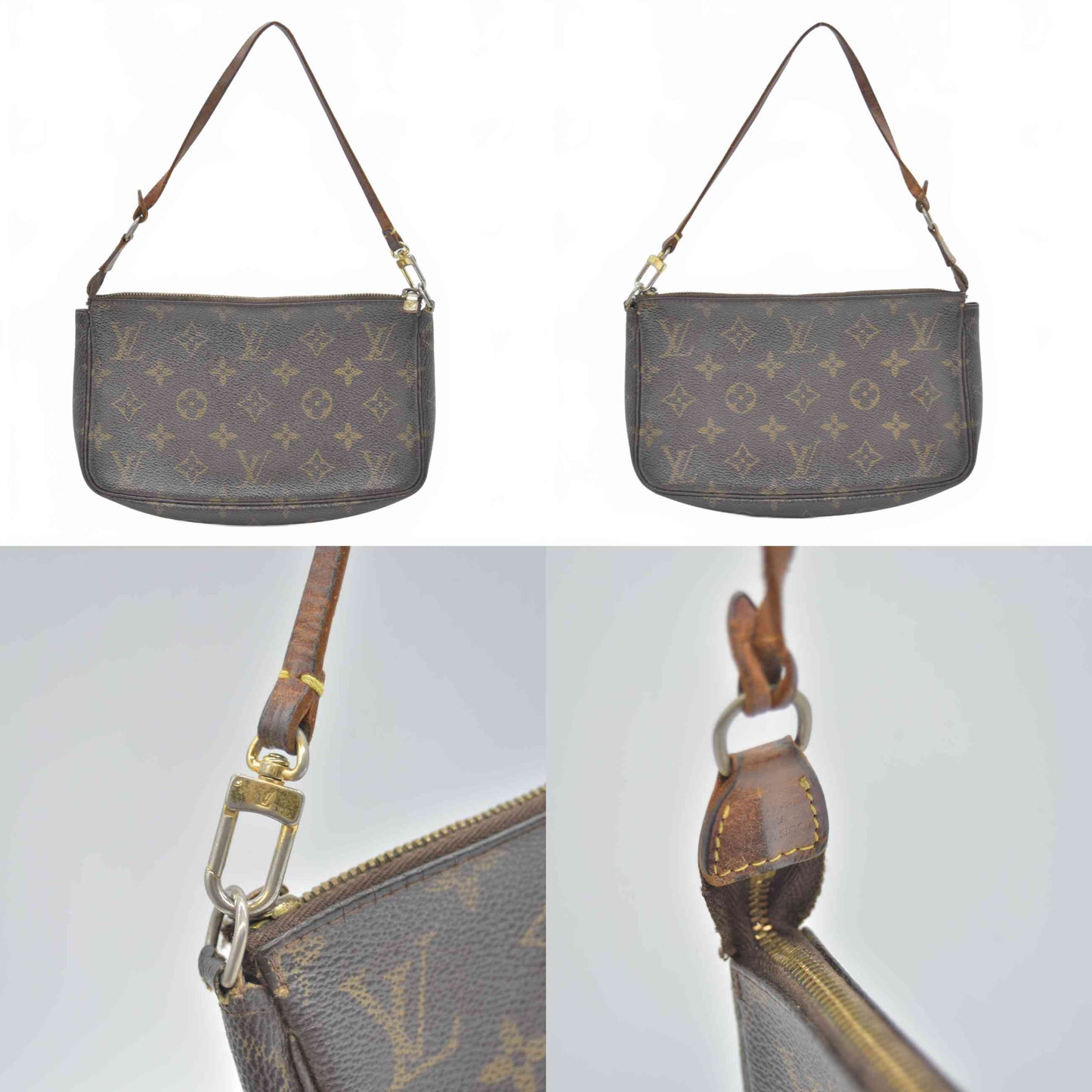 $1290 2002 Louis Vuitton Monogram Pochette Accessories AR1012