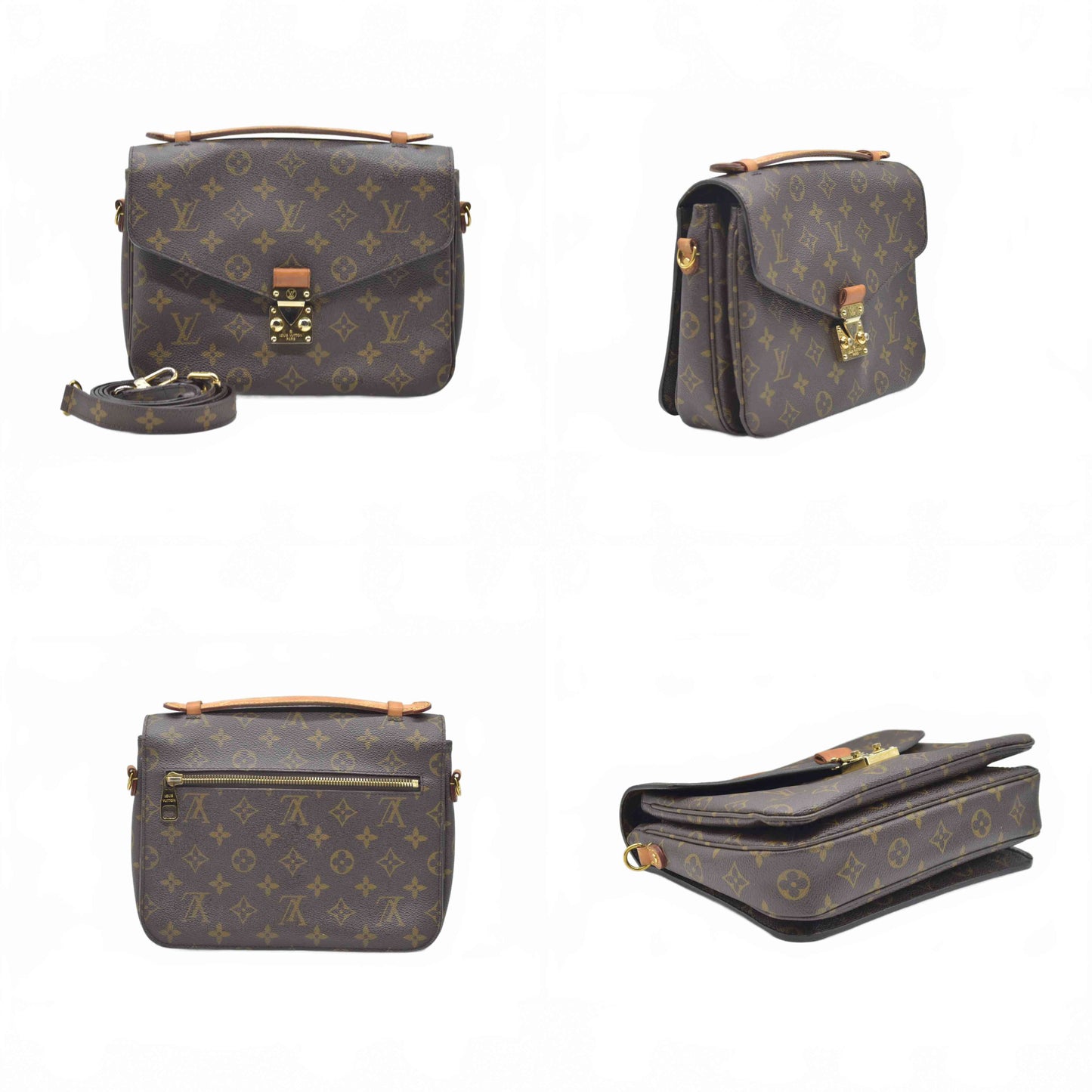 $2750 2012 Louis Vuitton  Monogram Pochette Metis AR1228