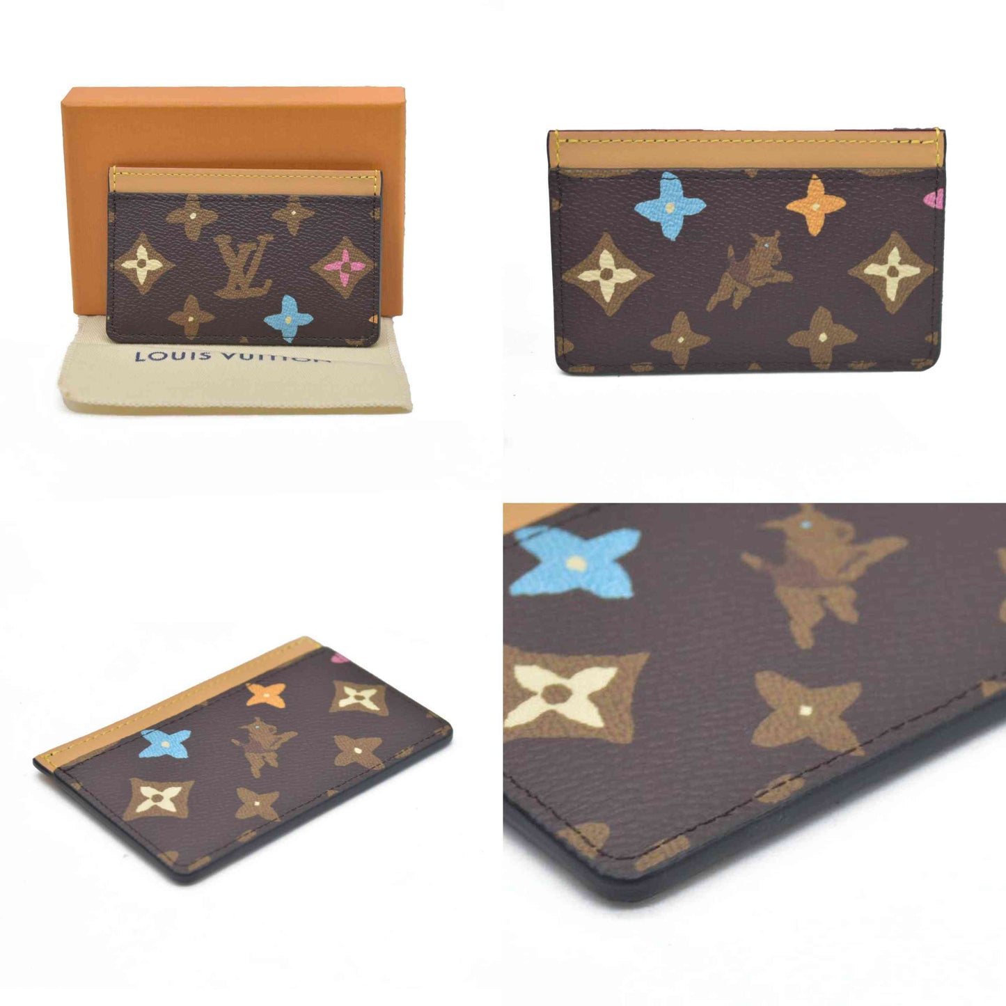 NEW Louis Vuitton  Monogram Craggy Card Holder Chocolate
