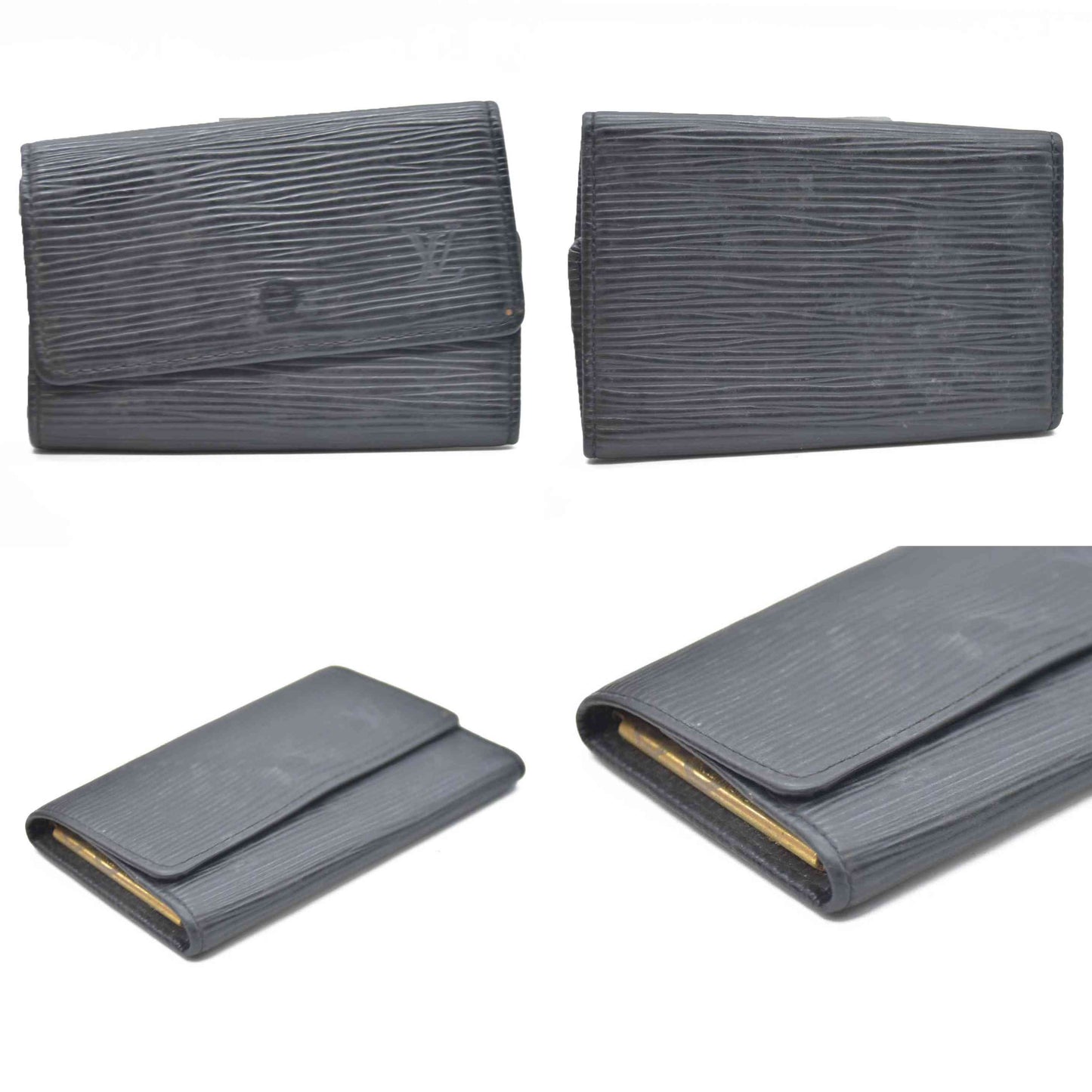 Louis Vuitton Epi Multicles Leather 6 Ring Key Case Black CA0072