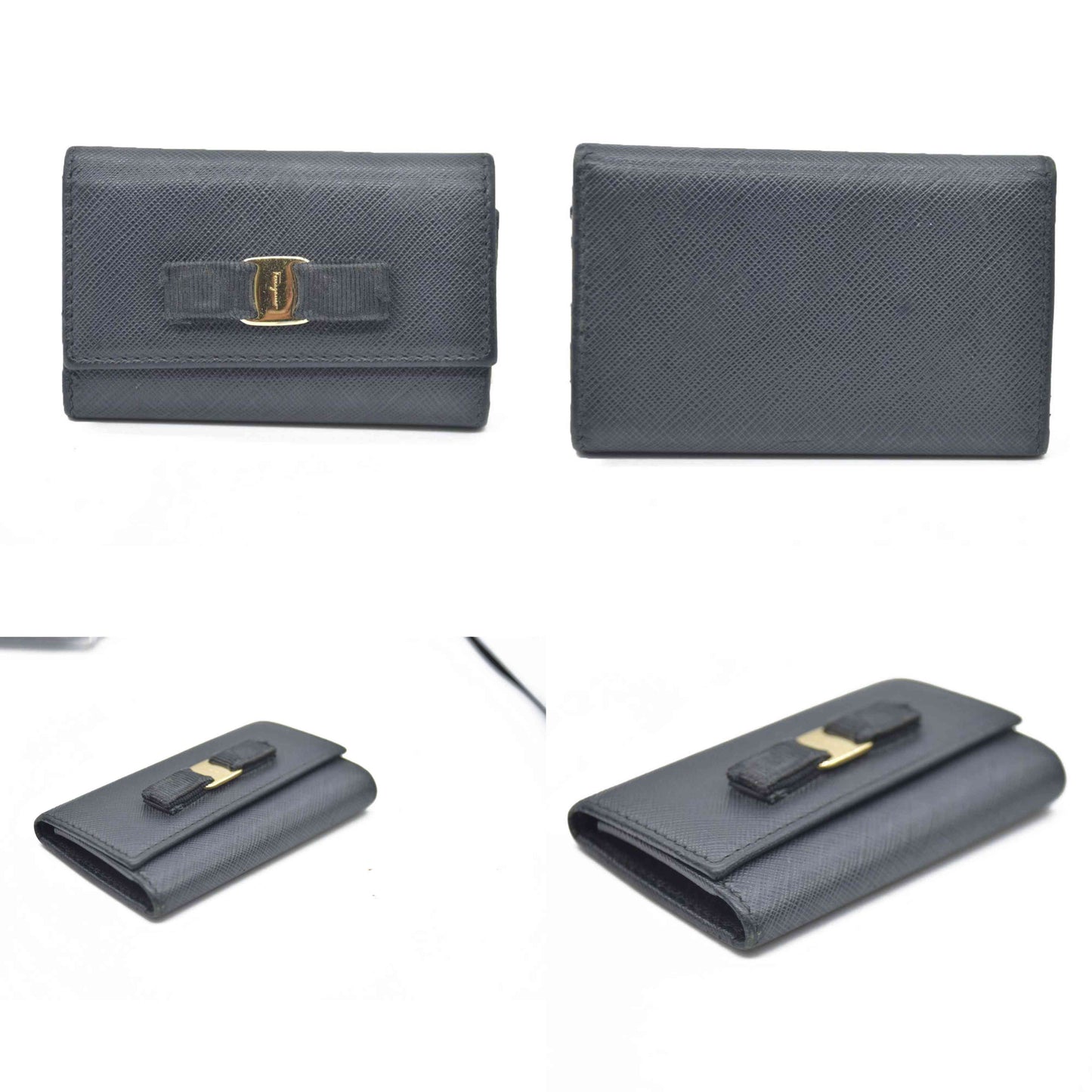 Salvatore Ferragamo $415 Vara Leather 6 Ring Key Case/7BH0091