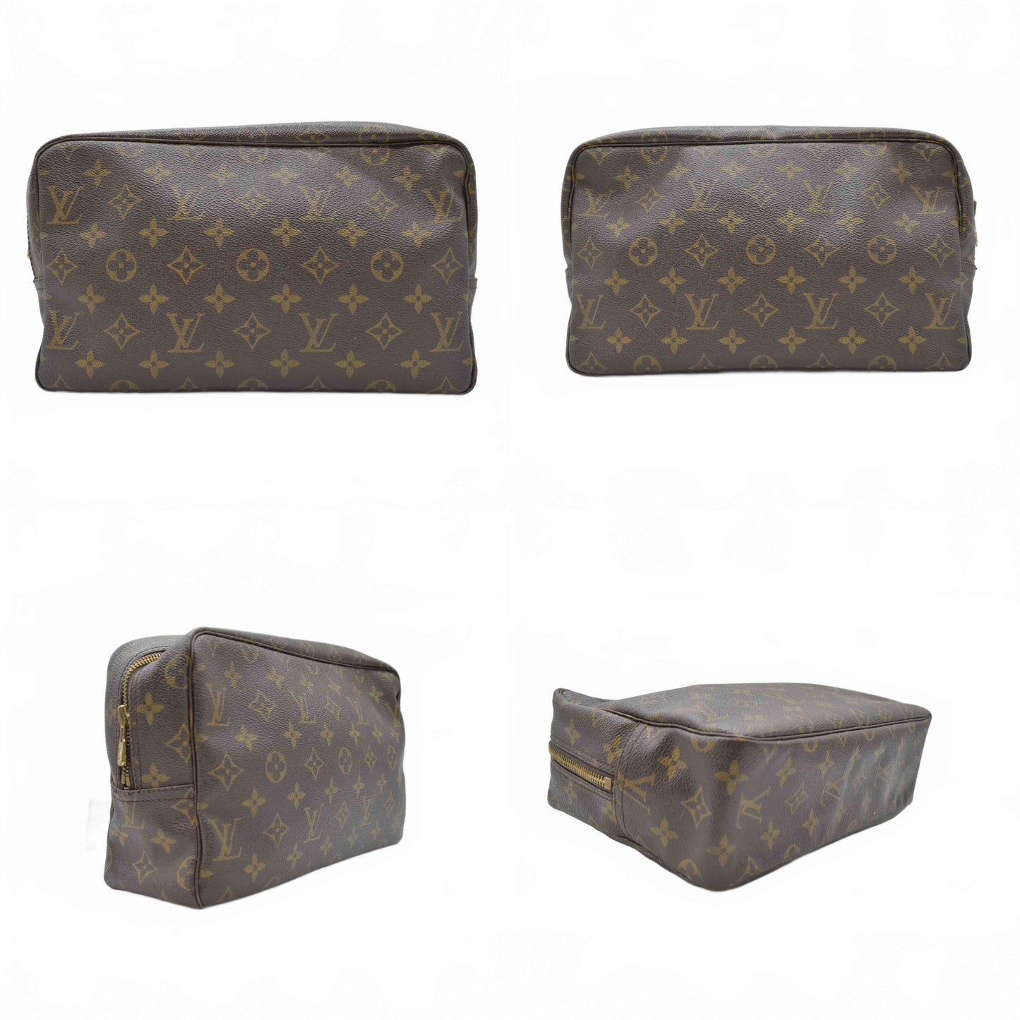 $600 1988 Louis Vuitton Monogram Trousse Toilette 28 Clutch Pouch Bag 884NO