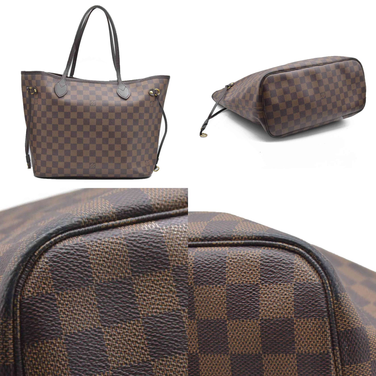 $2130 Louis Vuitton 2020 Damier Ebene Neverfull MM