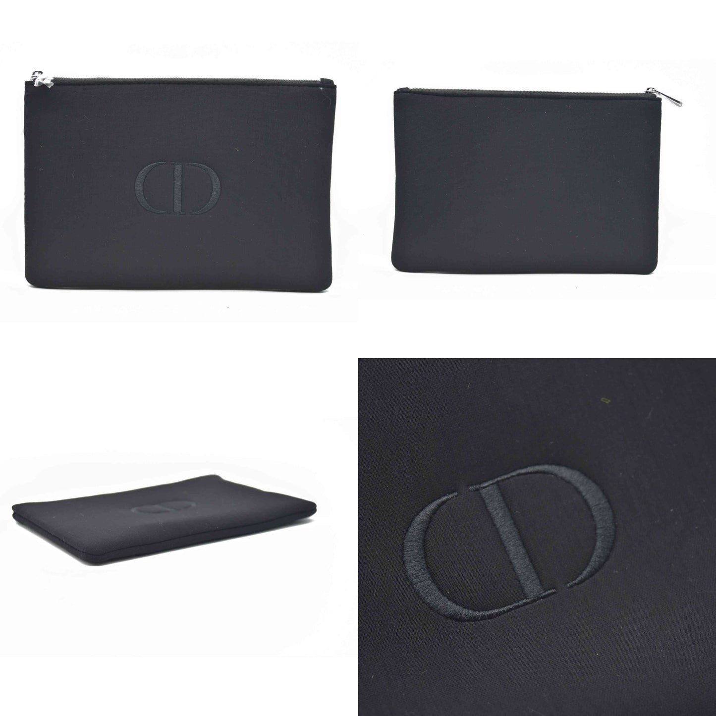 Dior Black Cosmetic Clutch GWP Logo New