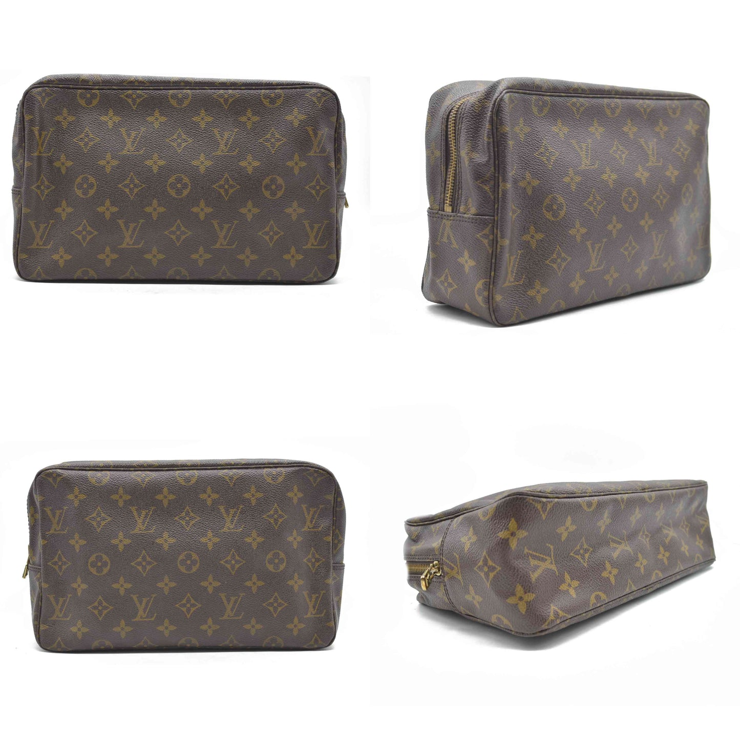 $660 CONSIGNMENT Louis Vuitton Monogram Trousse Toilette 28 MM  874TH 1987