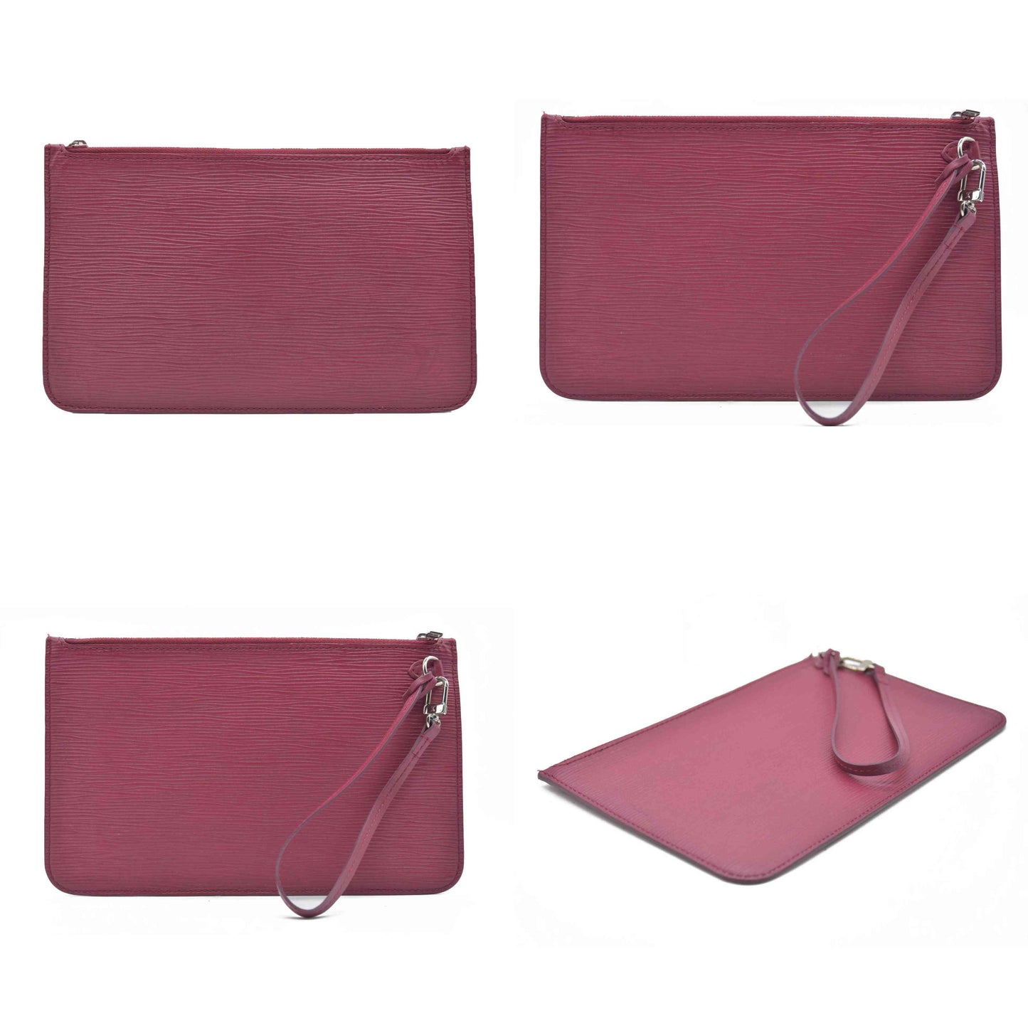 Louis Vuitton Epi Leather Neverfull MM Pochette Fuchsia SR2103