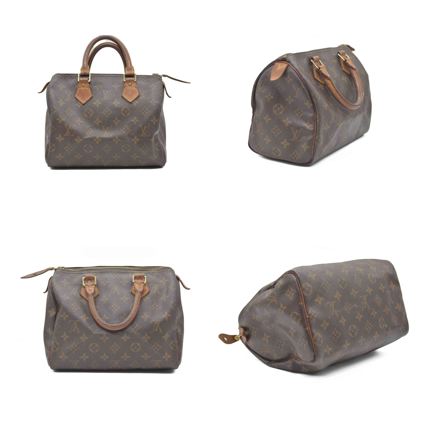 $1490 1999 Louis Vuitton Speedy 25 Handbag Monogram Brown SP0999