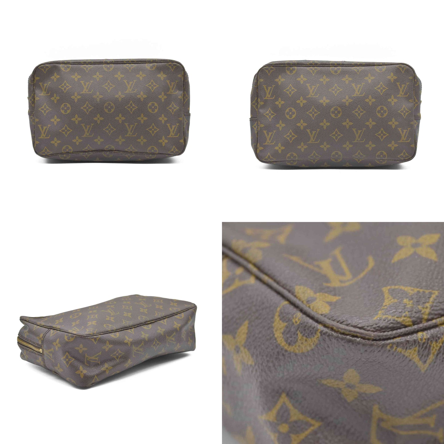 $600 Louis Vuitton Monogram Trousse Toilette 28 Clutch Pouch Bag 882TH