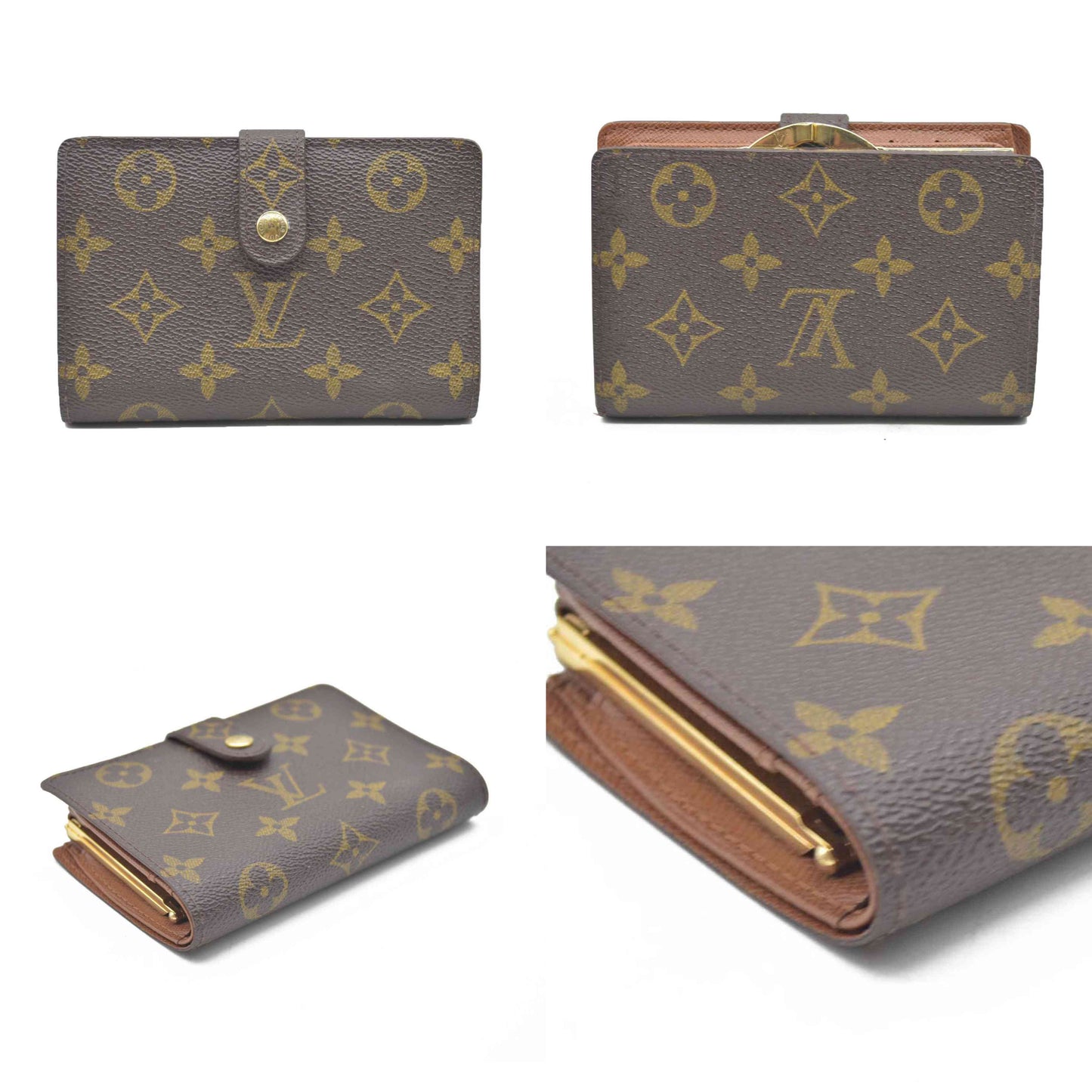 LOUIS VUITTON Monogram Porte Monnaie Billets Viennois Wallet CA0020