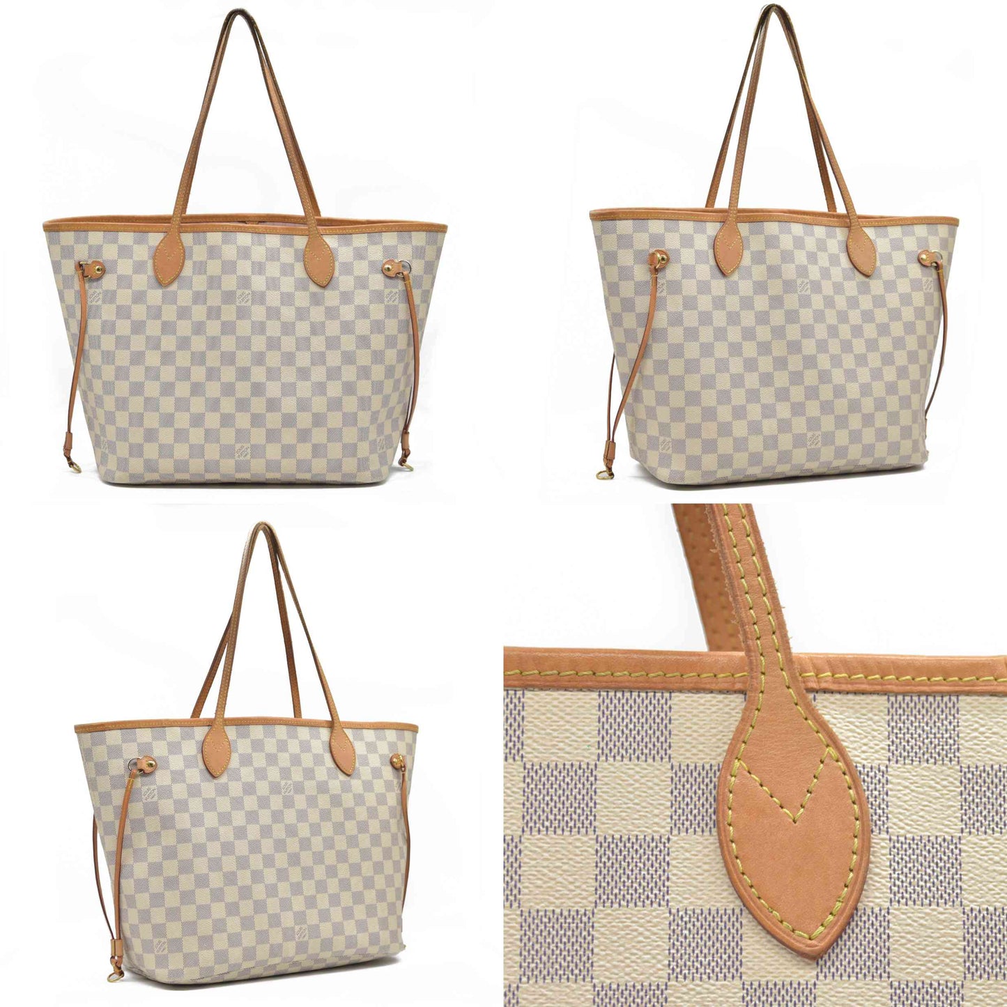 Louis Vuitton  Damier Azur Neverfull MM RFID CONSIGNMENT