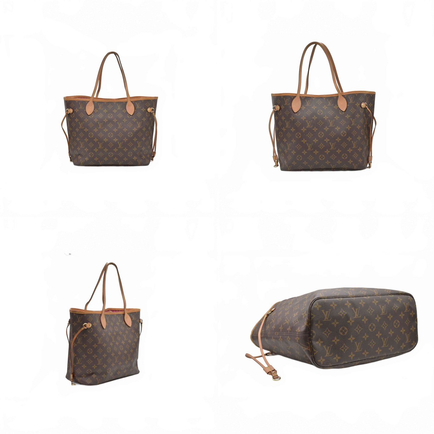 $2170 Louis Vuitton  Monogram Neo Neverfull MM Fuchsia AR0280
