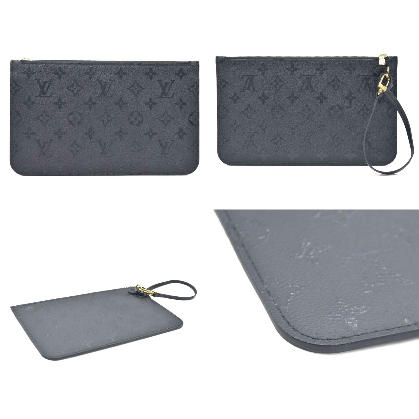 Louis Vuitton  X UF Tufted Monogram Neverfull MM GM Pochette Black