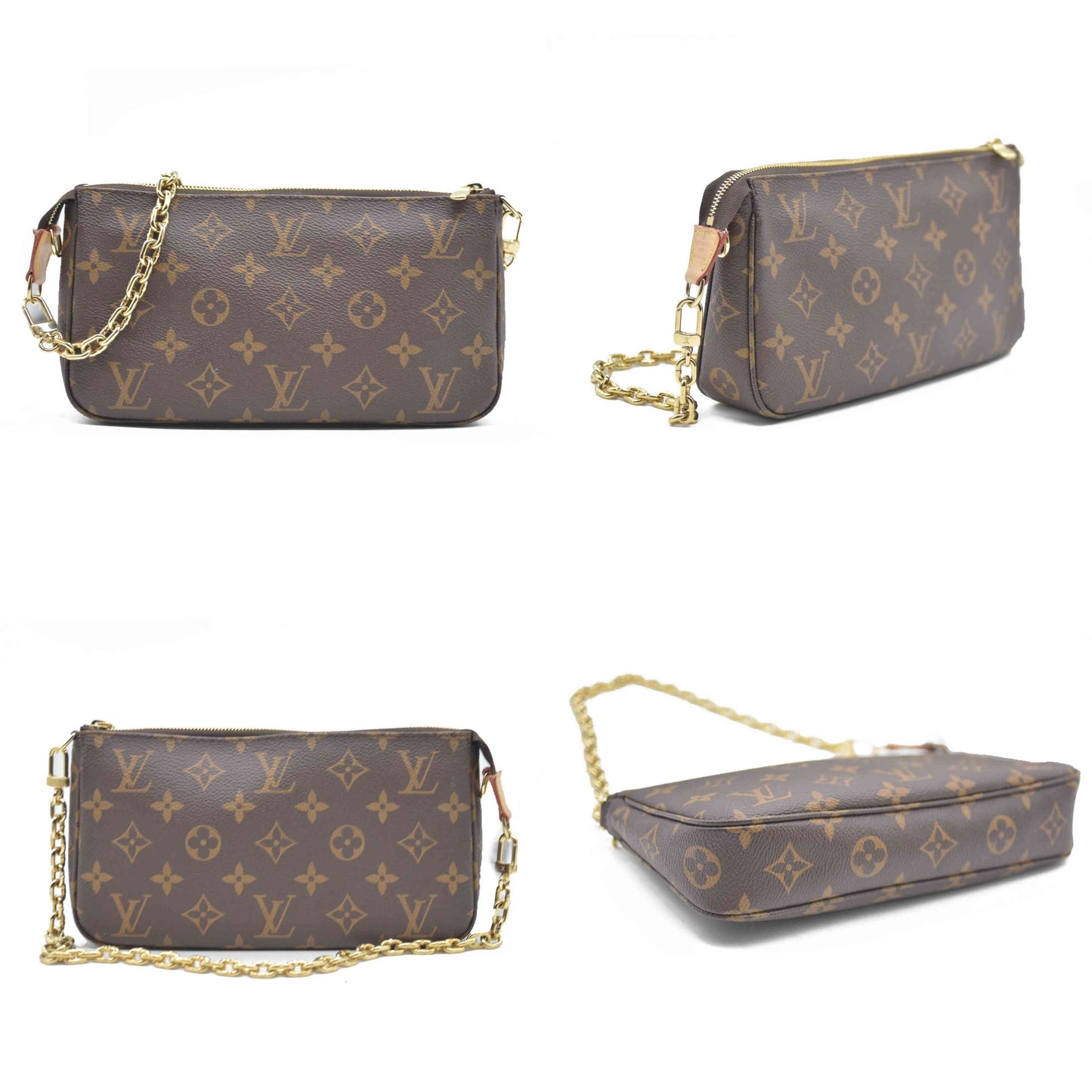 Louis Vuitton  Monogram Chain Pochette Accessories