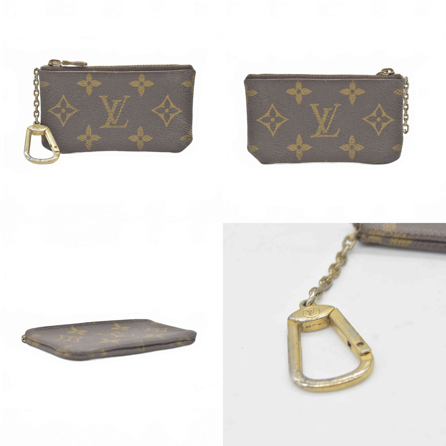 $345 2002 Louis Vuitton Monogram Key Pouch CA0012