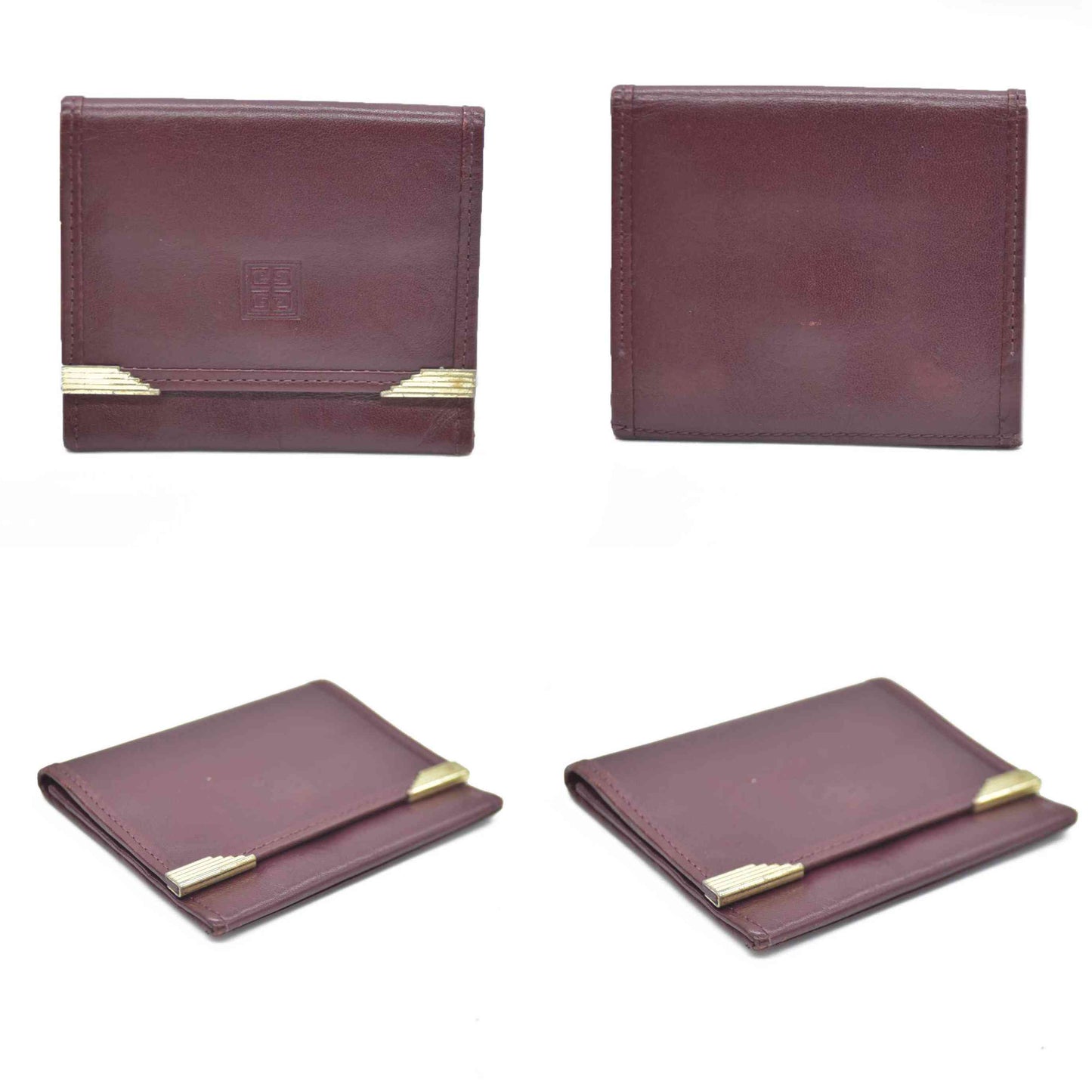 Givenchy Burgundy with Gold Hardware Coin Purse