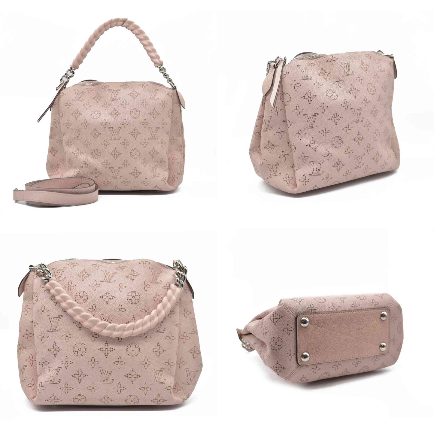 $3950 Louis Vuitton  Mahina Babylone Chain BB Magnolia