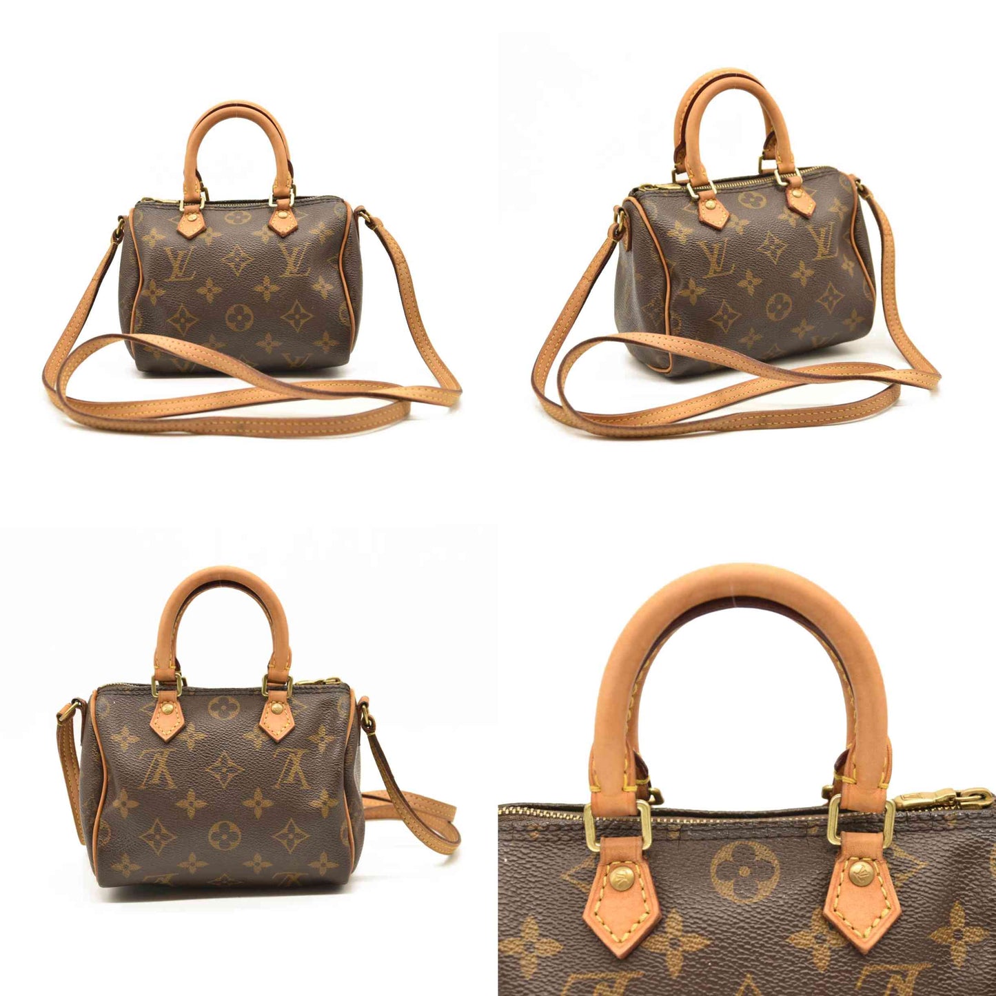 LOUIS VUITTON Monogram Nano Speedy TR3177 Bandouliere