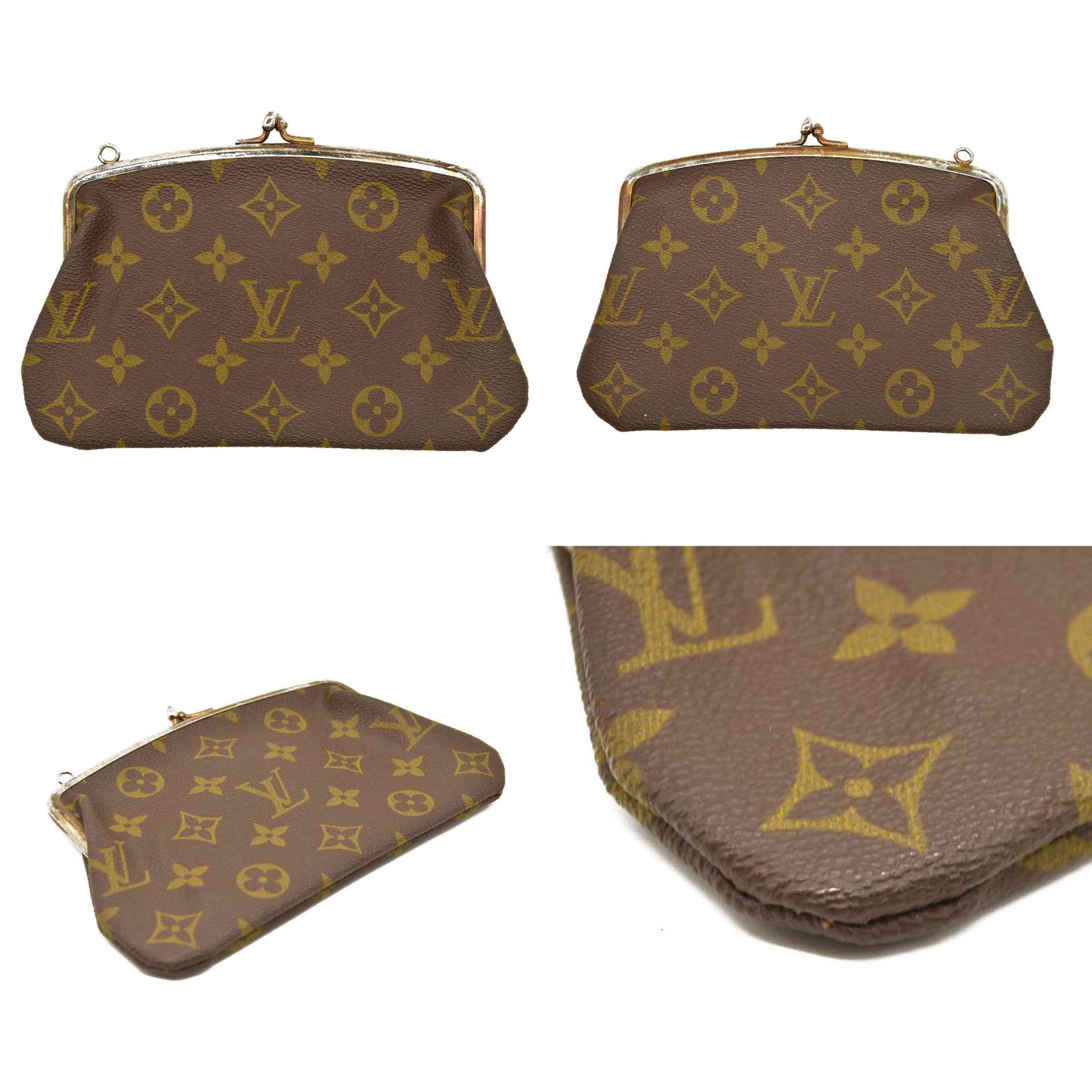 Louis Vuitton  Monogram Kisslock Coin Purse