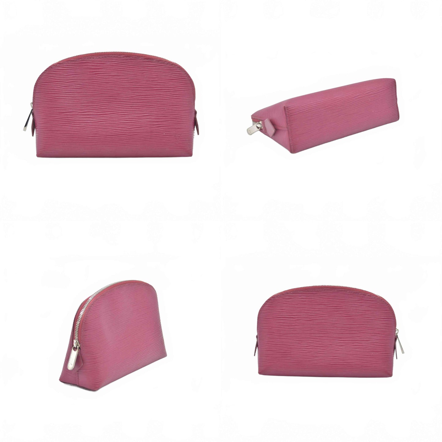 $825 Louis Vuitton Epi Pochette Cosmetic pouch in fuchsia CONSIGNMENT