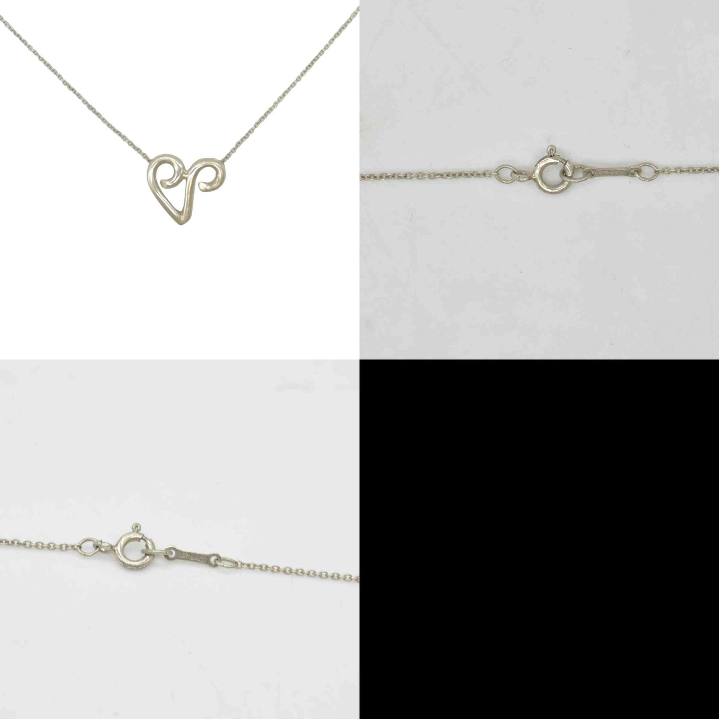 $440 TIFFANY&Co. Tiffany V Initial Paloma Picasso Accessory Pendant Necklace CONSIGNMENT