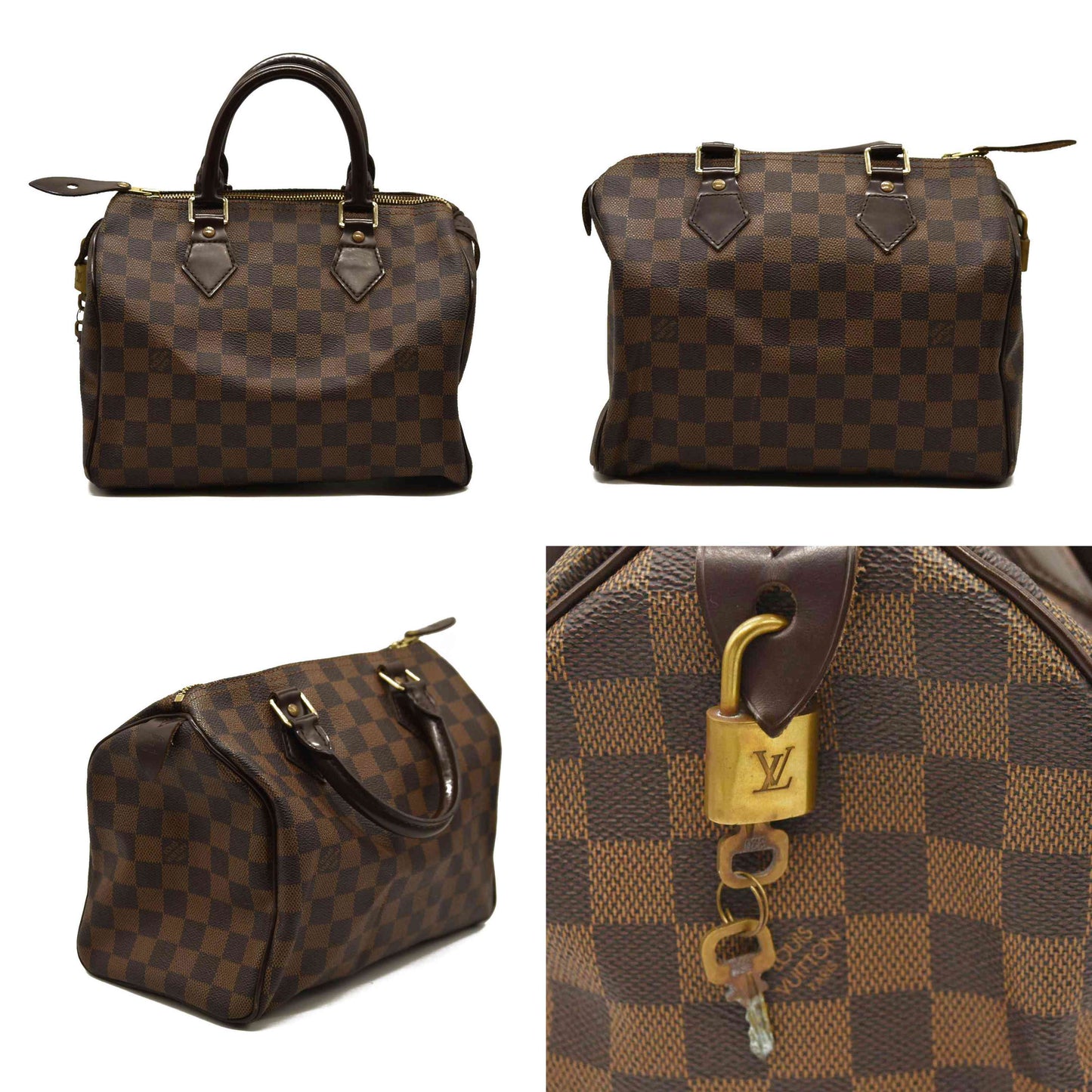 LOUIS VUITTON  Damier Ebene Speedy 25