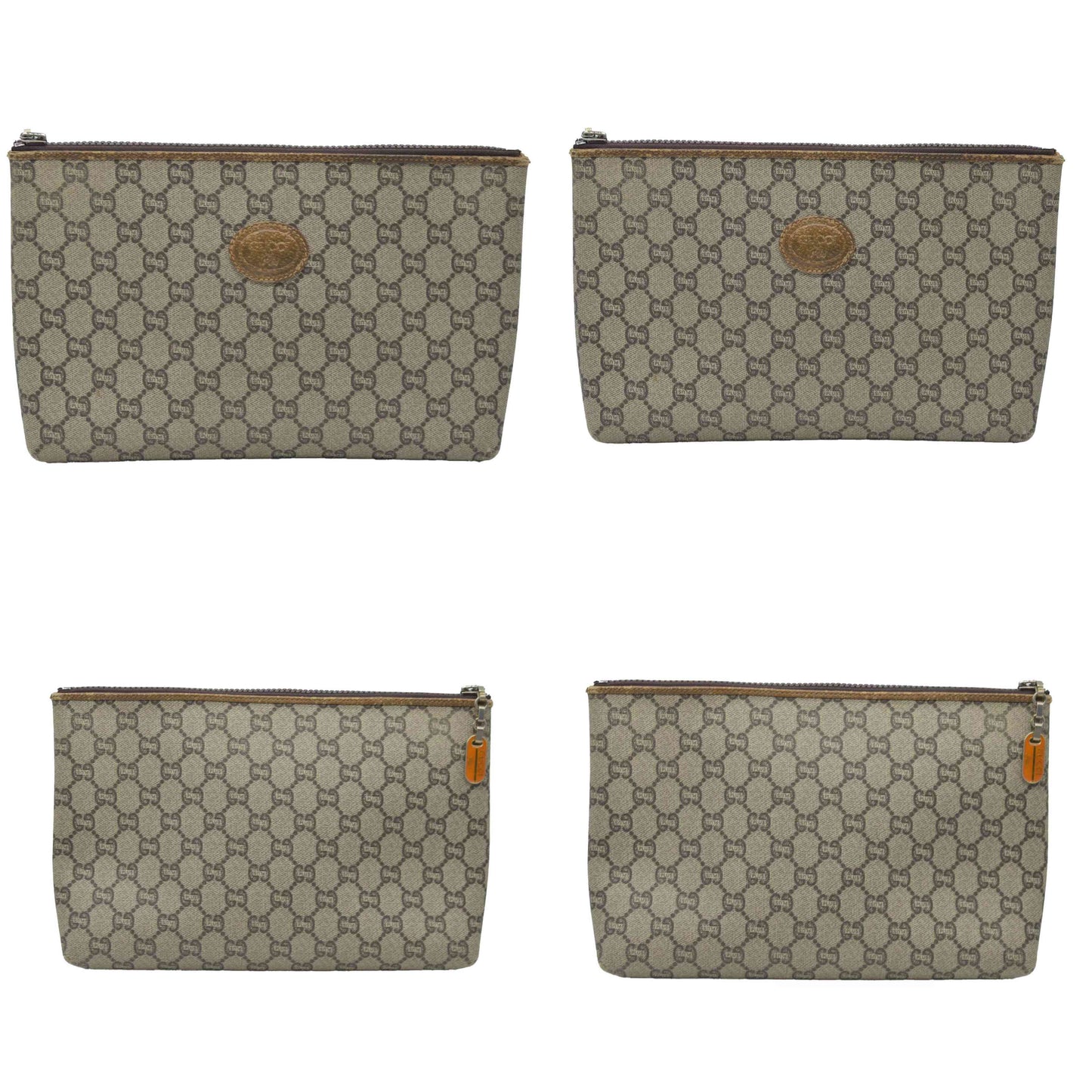 Gucci GG Gucci Plus PVC Leather Pouch Clutch Bag