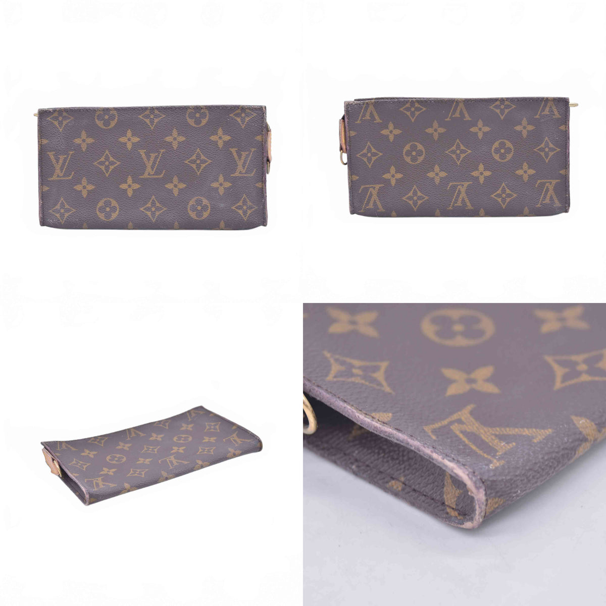 $590 1998 LOUIS VUITTON Monogram Bucket 27 Pouch AR0938