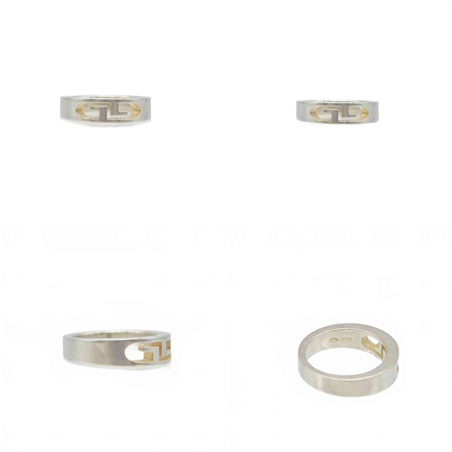 $450 Gucci Cut Out Double G Ring CONSIGNMENT 19