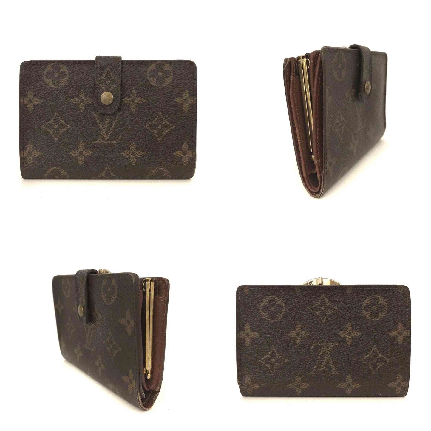 $750 2000 Louis Vuitton Monogram French Kisslock Wallet SD1000