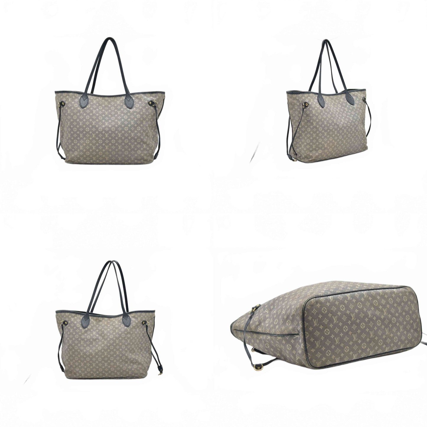 $2190 Louis Vuitton Monogram Idylle Neverfull MM Encre