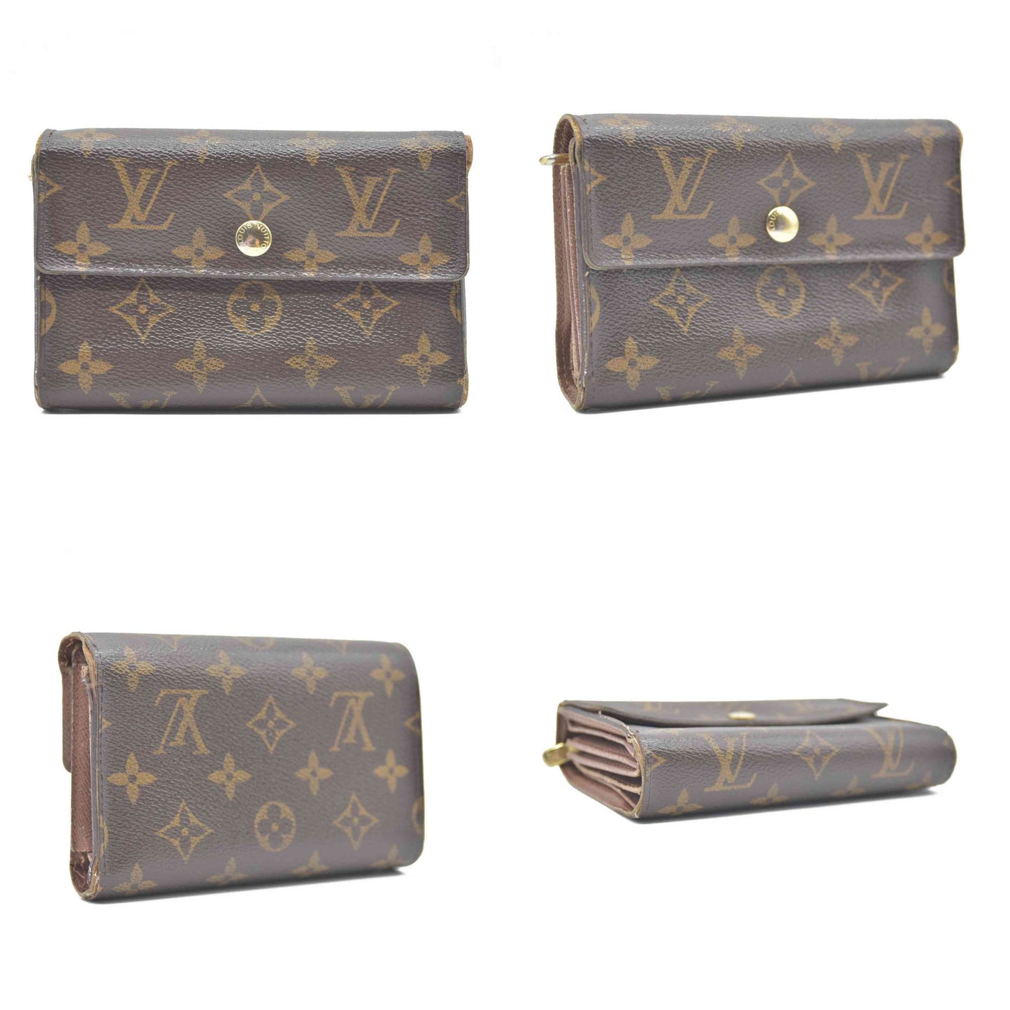 AUCTION $610 LOUIS VUITTON Monogram Alexandra Trifold Wallet CA4098
