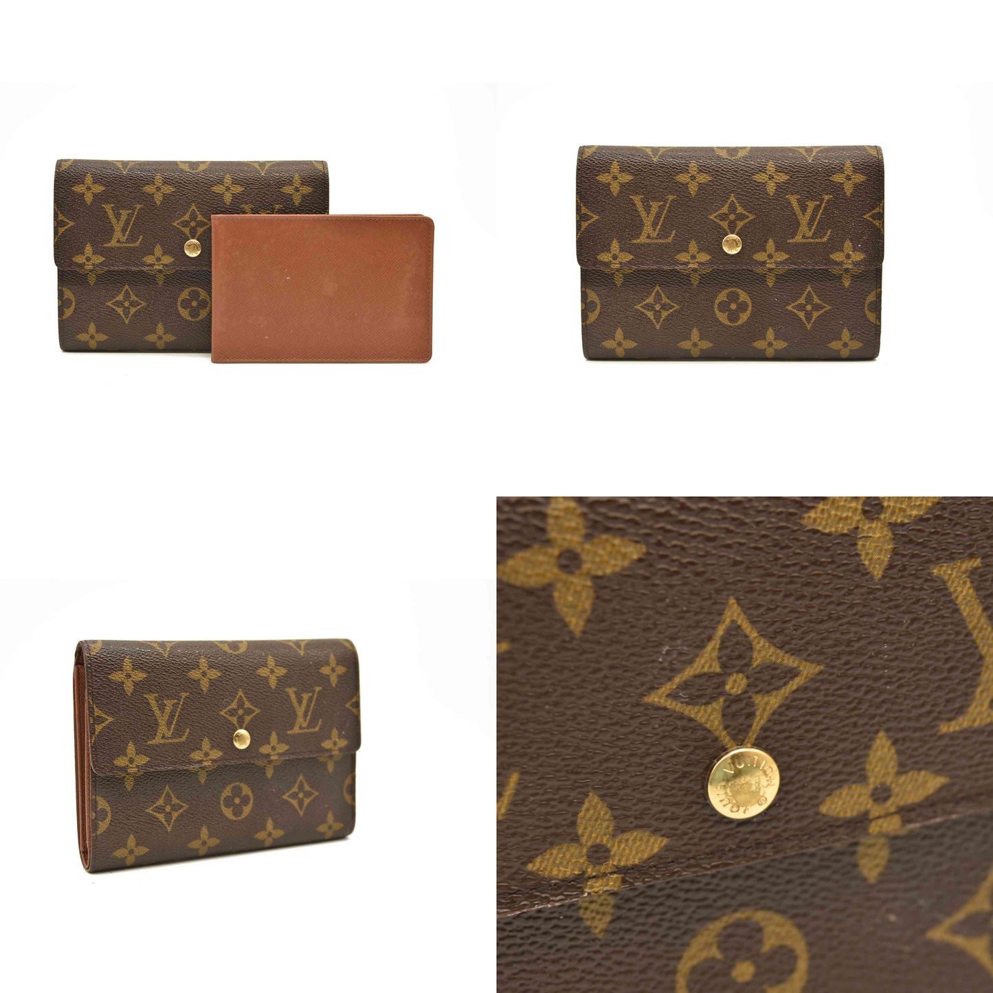 Louis Vuitton  Monogram Porte Tresor Etui Papiers Wallet SP0966