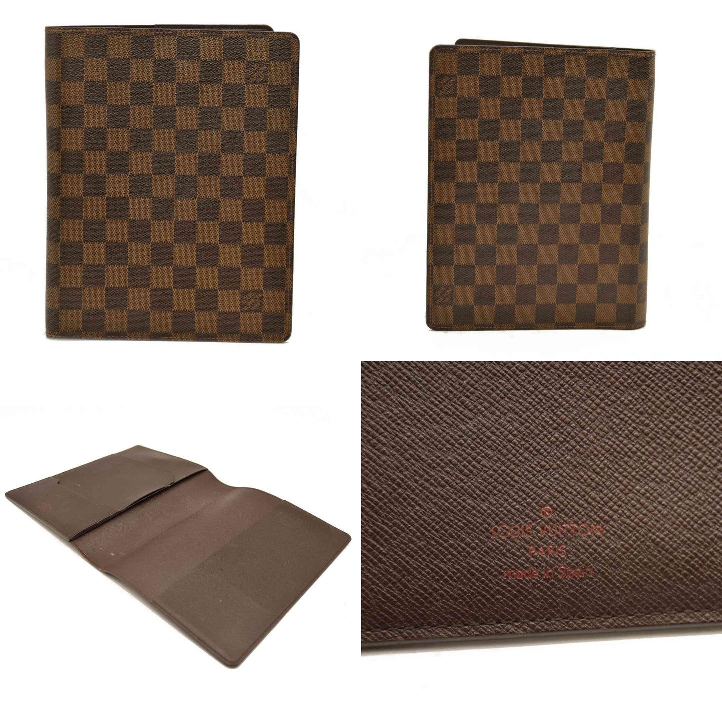 Louis Vuitton  Damier Ebene Desk Agenda Cover