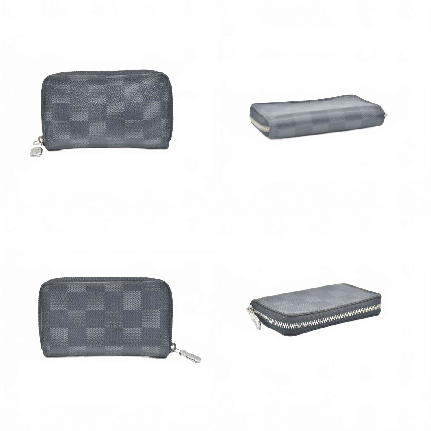 $435 Louis Vuitton Damier Graphite Zippy Coin Purse Vertical MI0230 CONSIGNMENT