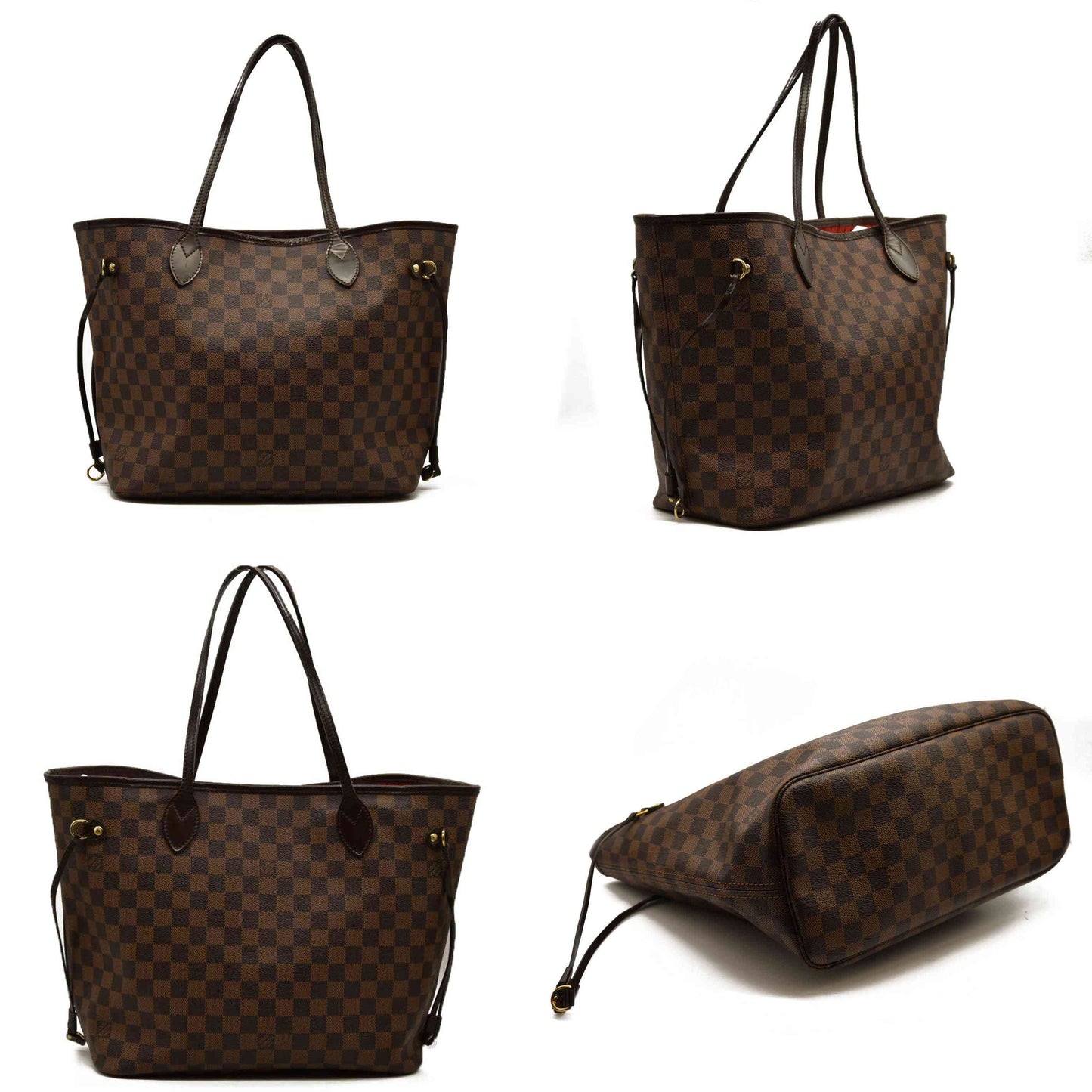 LOUIS VUITTON Damier Ebene Neverfull MM Slight Wear SP1058