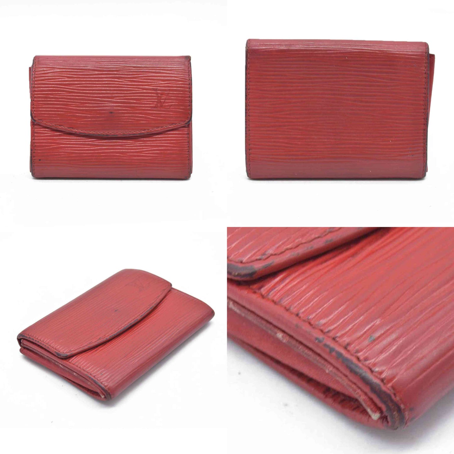 $345 Louis Vuitton Red Epi Coin Pouch