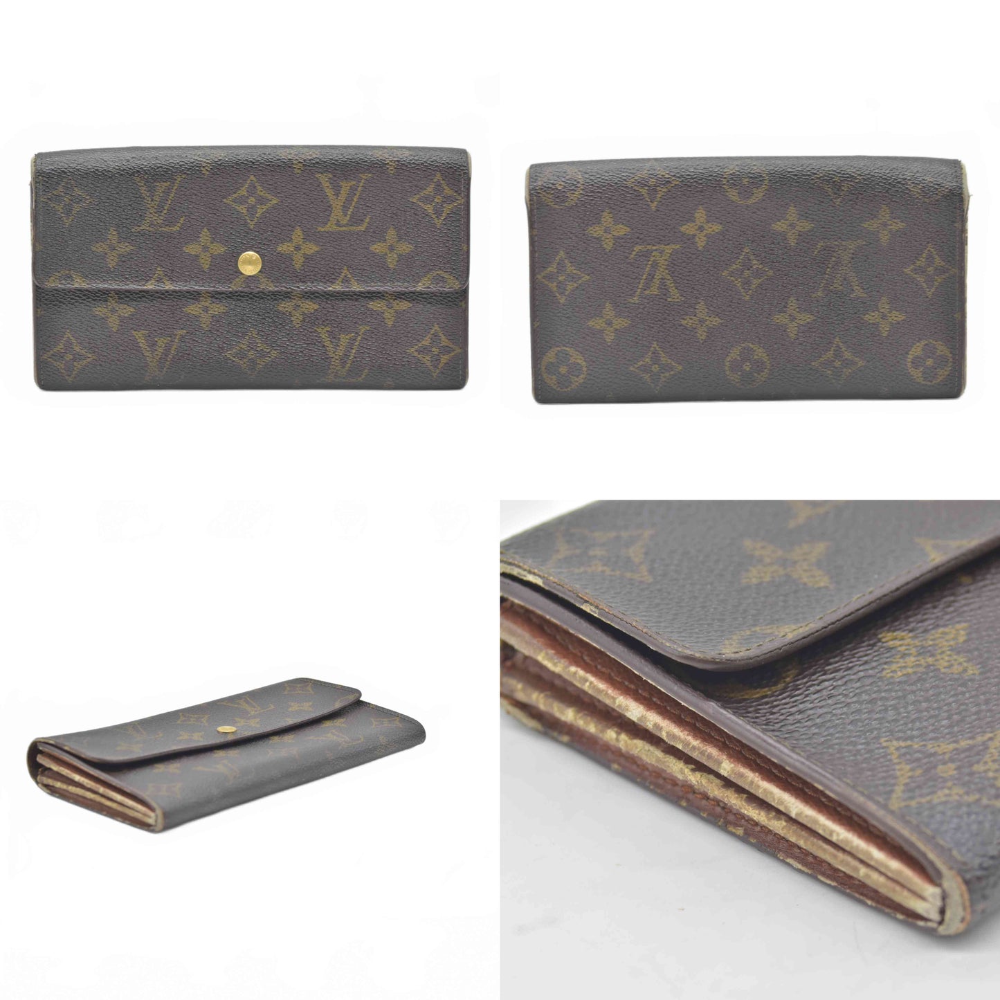 $720 1992 Louis Vuitton Monogram Sarah Wallet MI0992