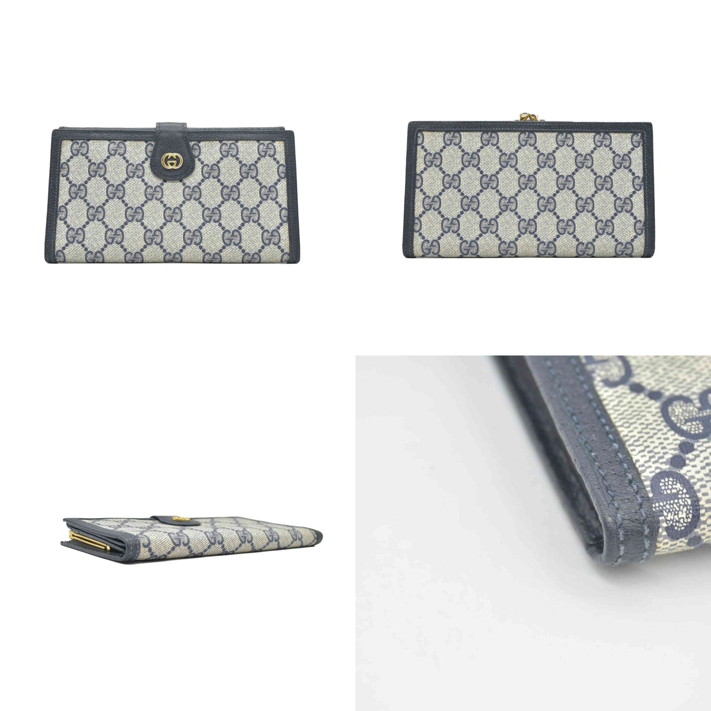 $780 Gucci  GG Supreme French Purse CONSIGNMENT
