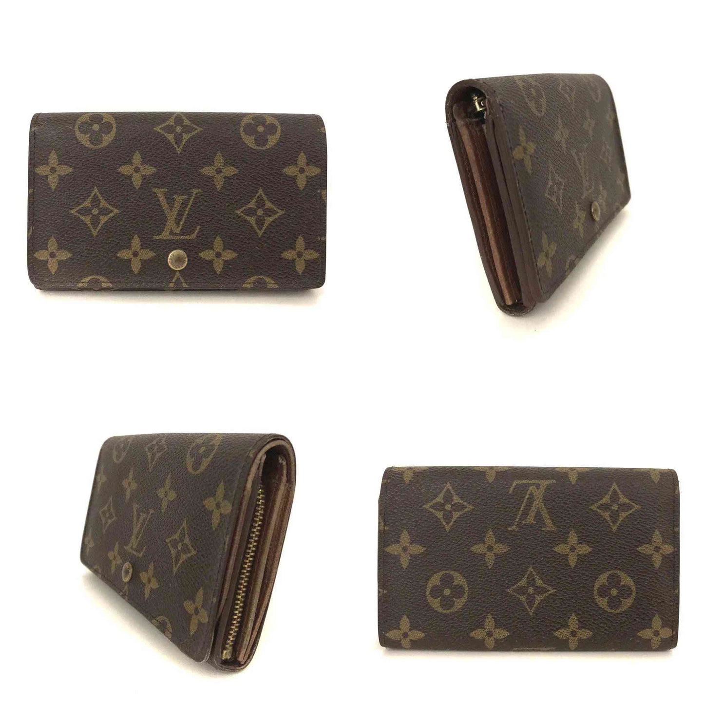 Louis Vuitton Monogram Porte Monnaie Billets Tresor Bifold Wallet RA1925