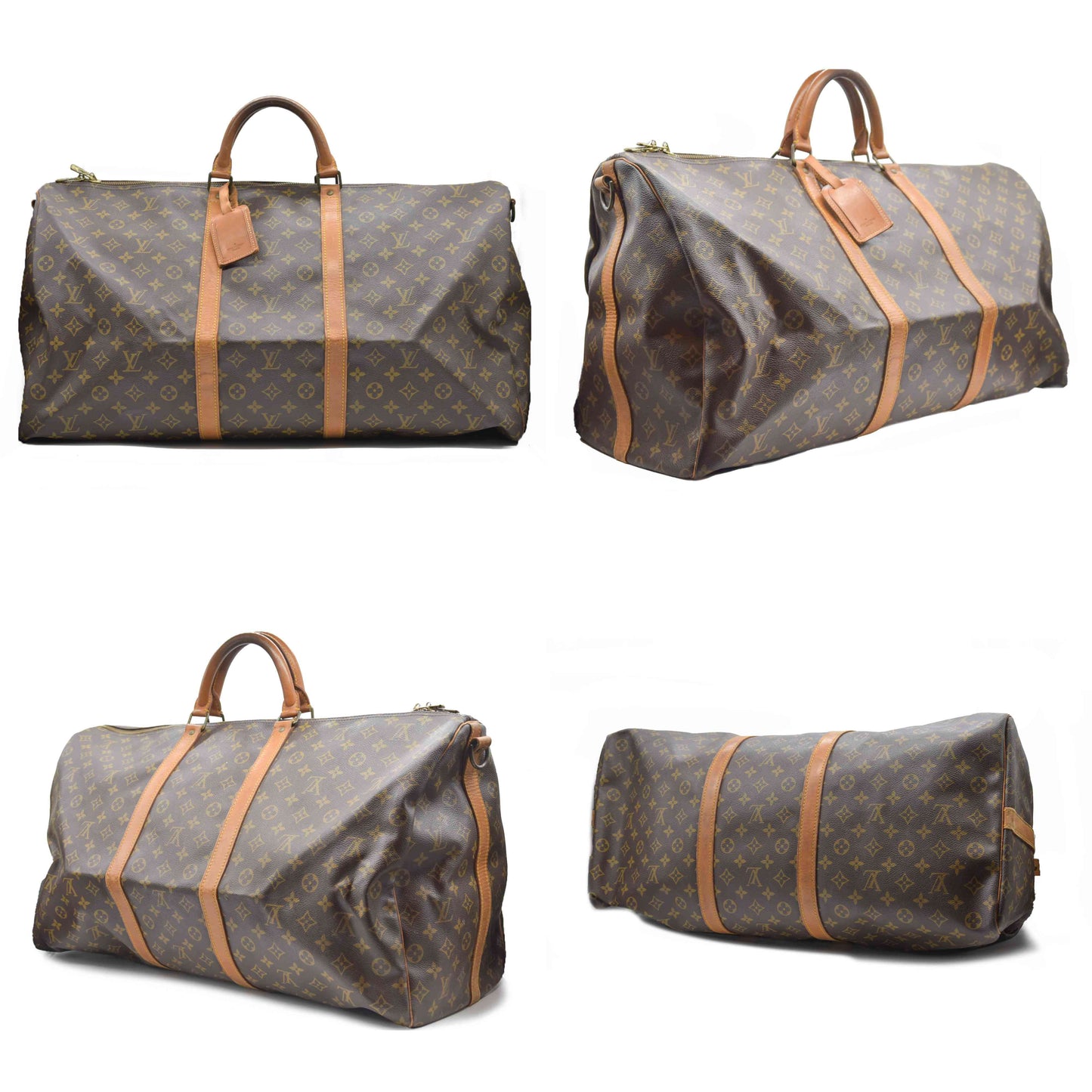 Louis Vuitton Monogram Keepall Bandouliere 60 Boston Bag