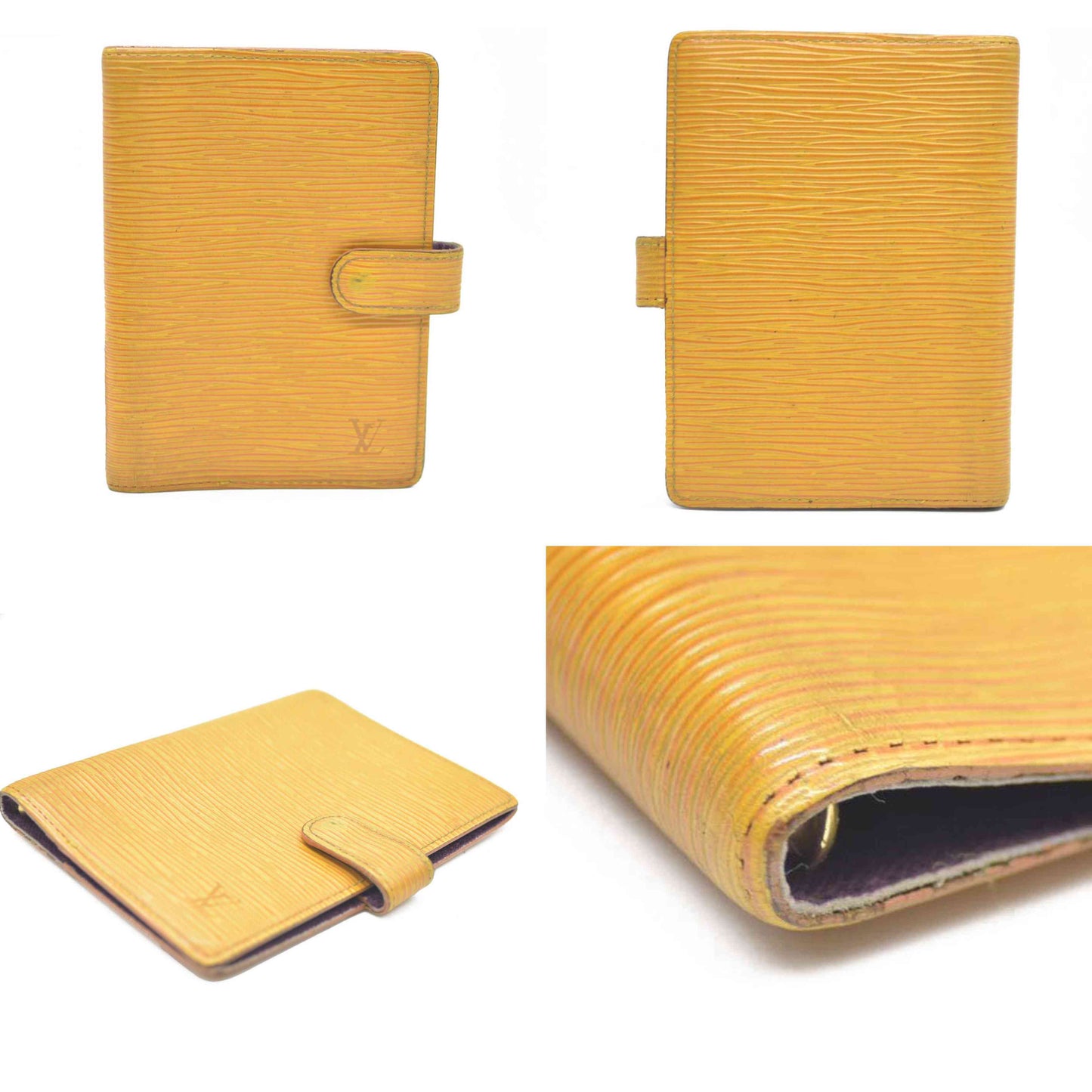 Louis Vuitton Epi Agenda PM Leather Notebook Cover Yellow