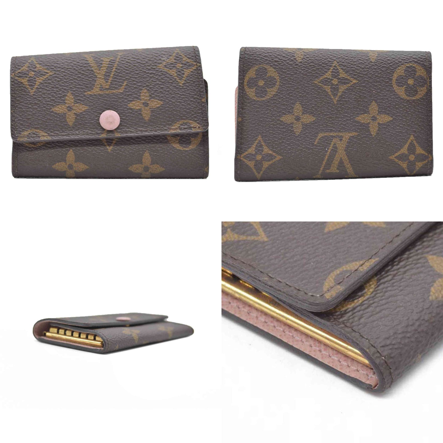 $345 LOUIS VUITTON Monogram Leather Multicles 6 Ring Key Case CT4168