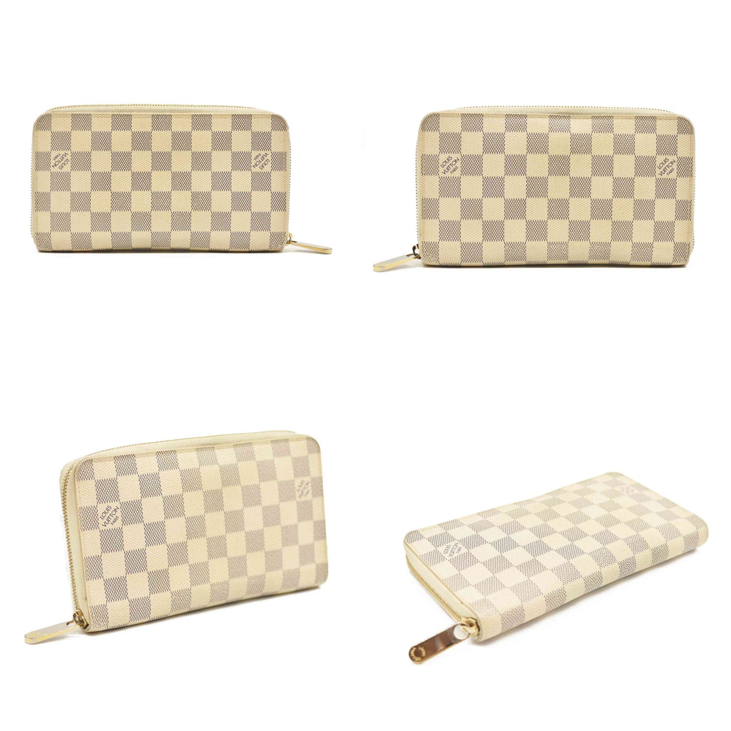 LOUIS VUITTON Damier Azur Zippy Wallet  CA0089