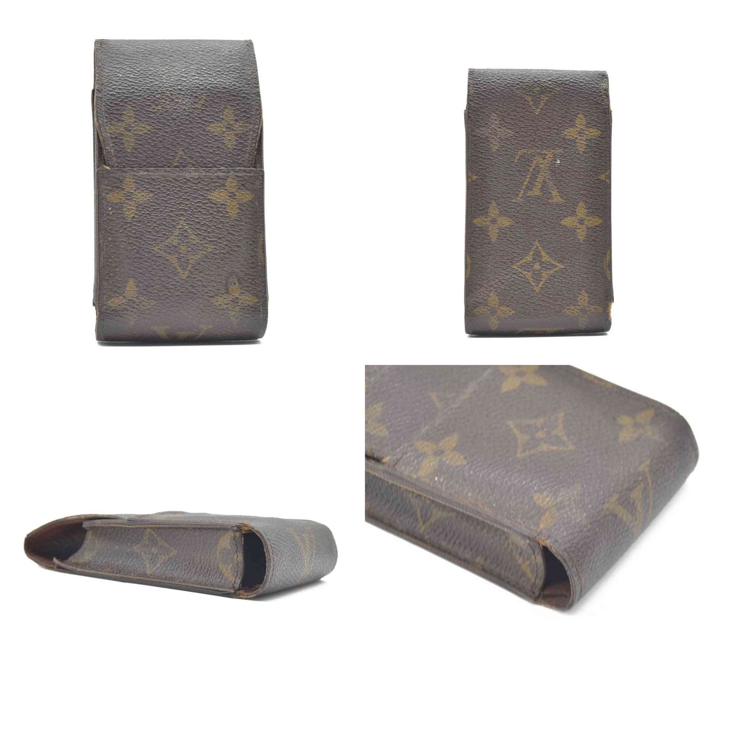 $295 Louis Vuitton Vintage Smoke Case Monogram CT1015