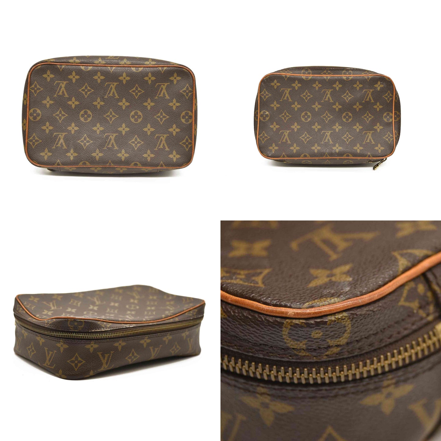 LOUIS VUITTON Monogram Trousse Boite Cosmetic Pouch NO0992